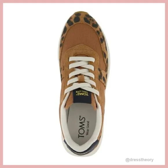 Women's Retro Lace-Up Sneakers, Lightweight Comfort, Size 8